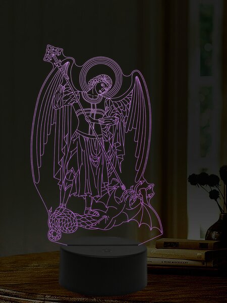 Beling 3D lampa, Archanjel Michael, 16 farebná,AA22