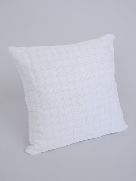 Prešívaný vankúš z umelého peria Antistress Carbon - 40 x 40 cm so zipsom
