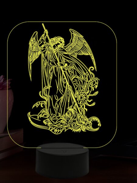 Beling 3D lampa, Archanjel Michael, 16 farebná,AA39