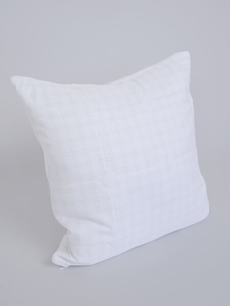 Prešívaný vankúš z umelého peria Antistress Carbon - 50 x 50 cm so zipsom