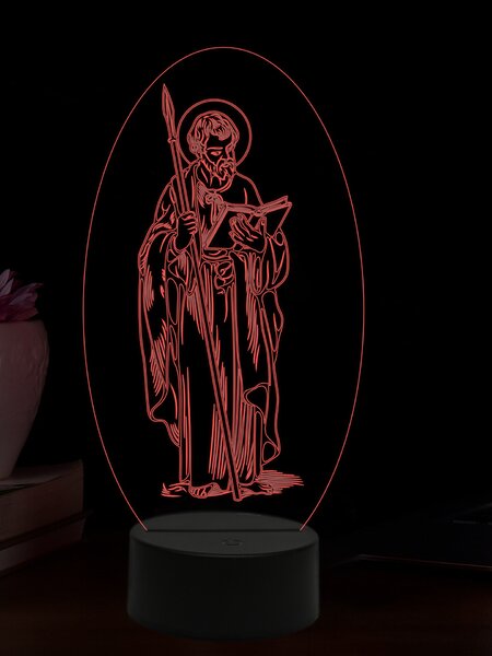 Beling 3D lampa, Apoštol Tomáš, 16 farebná,AA70
