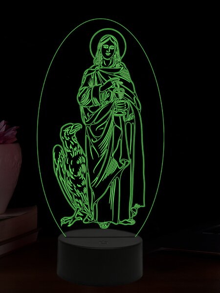 Beling 3D lampa, Apoštol Ján, 16 farebná,AA73