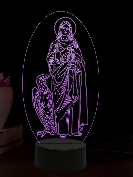 Beling 3D lampa, Apoštol Ján, 16 farebná,AA73