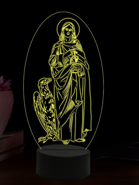 Beling 3D lampa, Apoštol Ján, 16 farebná,AA73