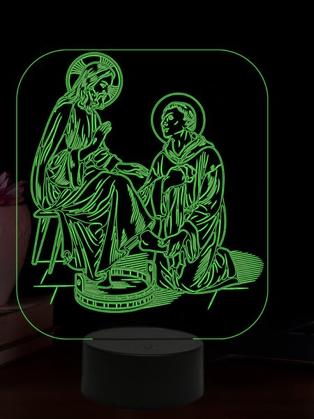 Beling 3D lampa, Ján z Boha, 16 farebná,AA81