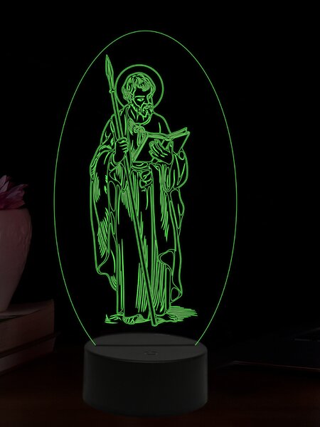 Beling 3D lampa, Apoštol Tomáš, 16 farebná,AA70
