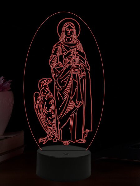 Beling 3D lampa, Apoštol Ján, 16 farebná,AA73