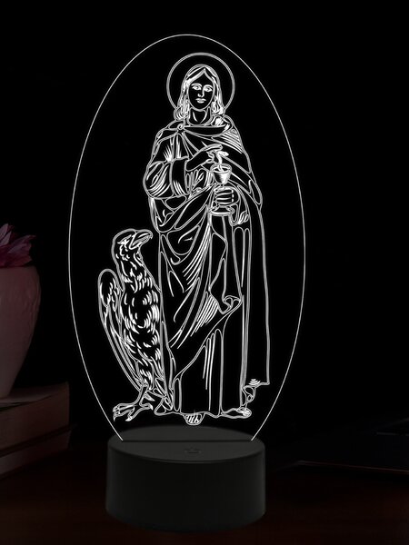 Beling 3D lampa, Apoštol Ján, 16 farebná,AA73