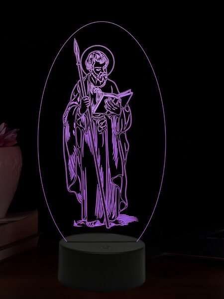 Beling 3D lampa, Apoštol Tomáš, 16 farebná,AA70