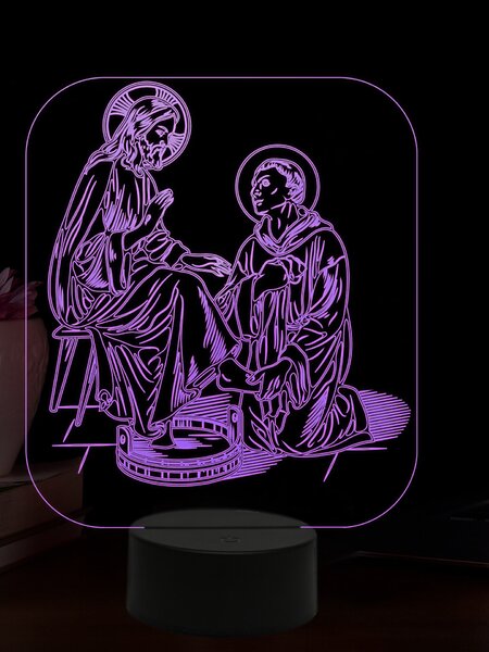 Beling 3D lampa, Ján z Boha, 16 farebná,AA81