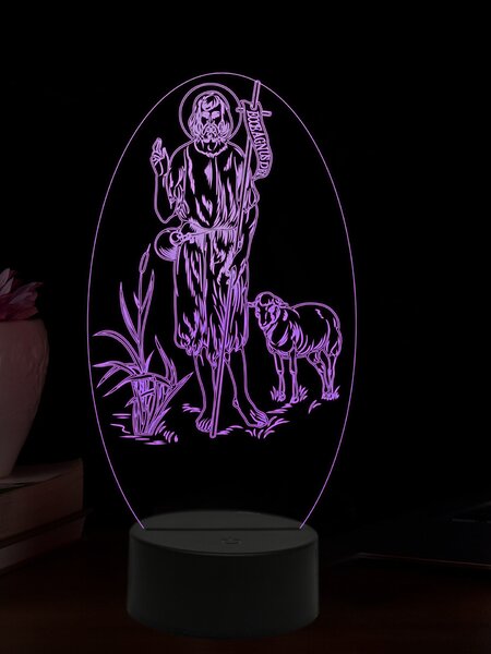 Beling 3D lampa, Ján Krstiteľ, 16 farebná,AA82