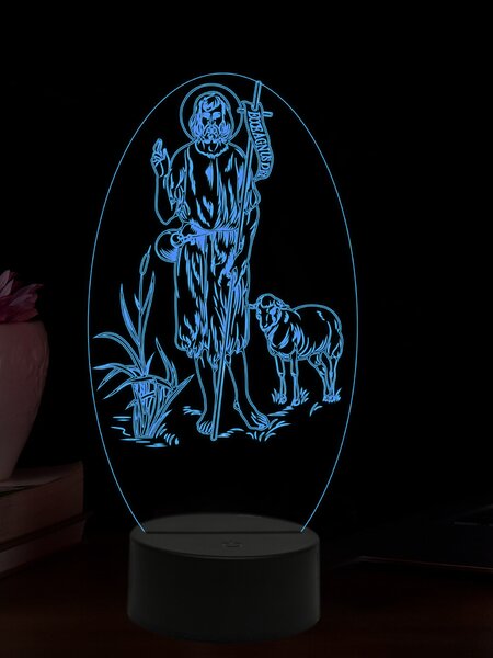 Beling 3D lampa, Ján Krstiteľ, 16 farebná,AA82
