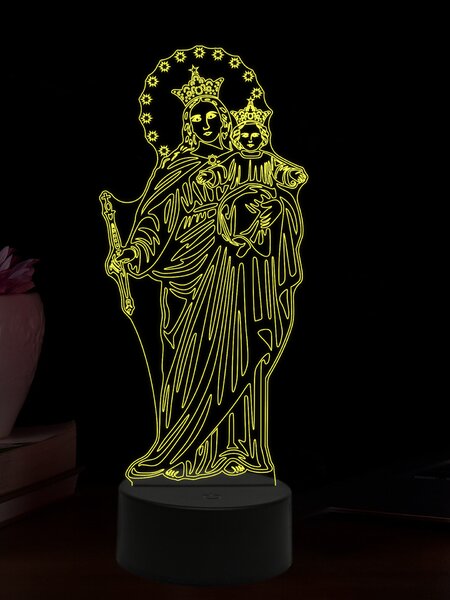 Beling 3D lampa, Mária Auxiliadora, 16 farebná,AA92