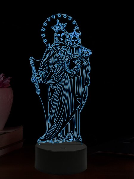 Beling 3D lampa, Mária Auxiliadora, 16 farebná,AA92