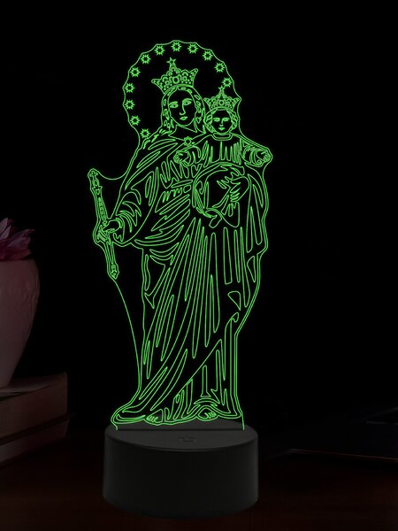 Beling 3D lampa, Mária Auxiliadora, 16 farebná,AA92