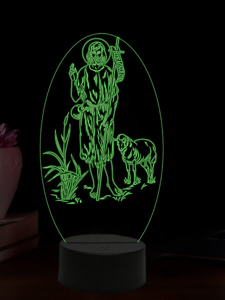 Beling 3D lampa, Ján Krstiteľ, 16 farebná,AA82