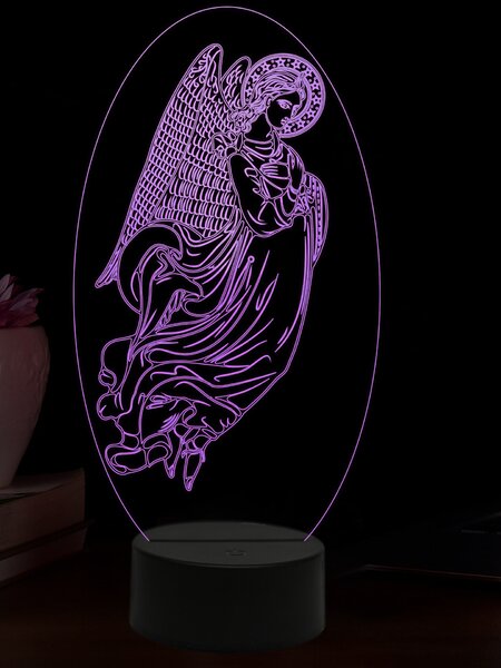 Beling 3D lampa, Archanjel Gabriel, 16 farebná,AA99