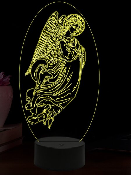 Beling 3D lampa, Archanjel Gabriel, 16 farebná,AA99