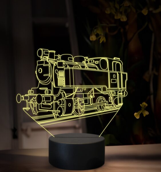Beling 3D lampa, Parný rušeň 213.9, 16 farebná SXQ37