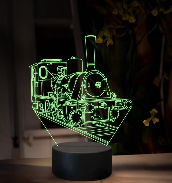 Beling 3D lampa, Parný rušeň 210.0, 16 farebná SXQ36