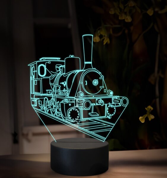 Beling 3D lampa, Parný rušeň 210.0, 16 farebná SXQ36
