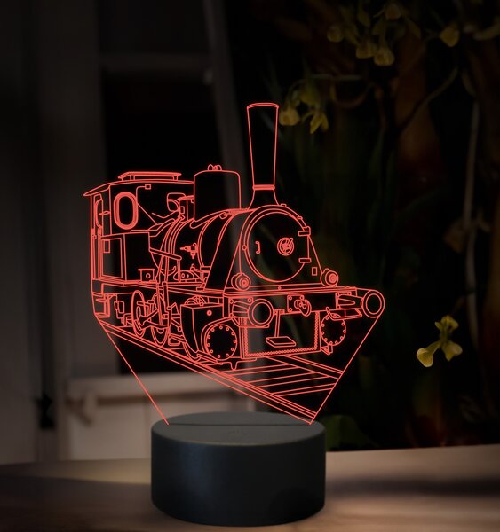 Beling 3D lampa, Parný rušeň 210.0, 16 farebná SXQ36