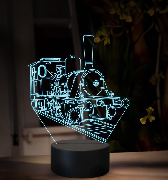 Beling 3D lampa, Parný rušeň 210.0, 16 farebná SXQ36