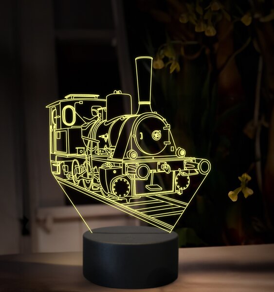 Beling 3D lampa, Parný rušeň 210.0, 16 farebná SXQ36