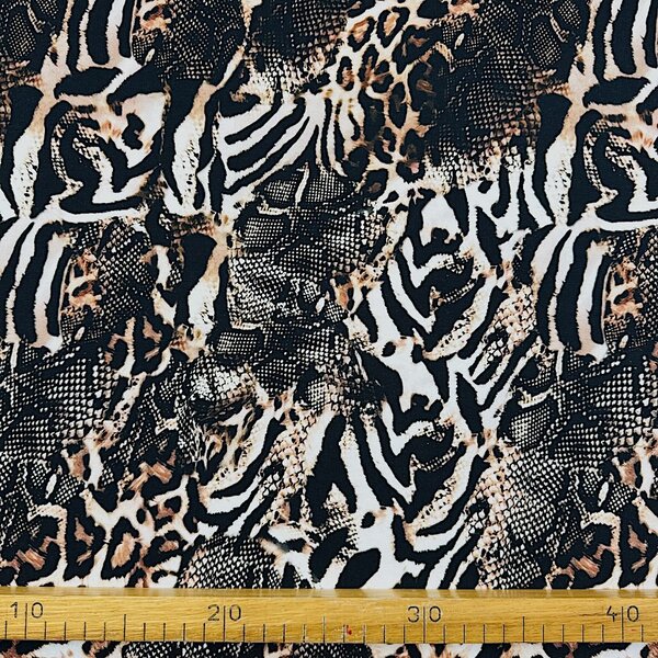 Metráž Teplákovina digital - Zebra Leopard