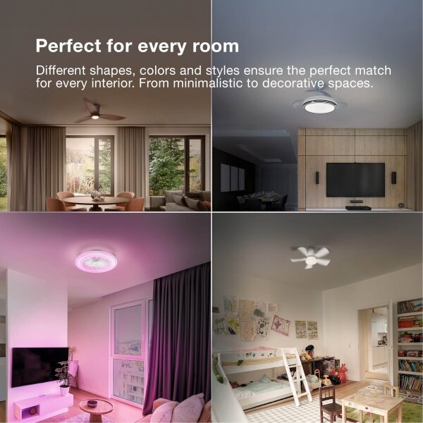 Osram - stmievateľný LED stropný ventilátor FOHN LED/18W/230V 3000/4000/6500K + diaľkové ovládanie