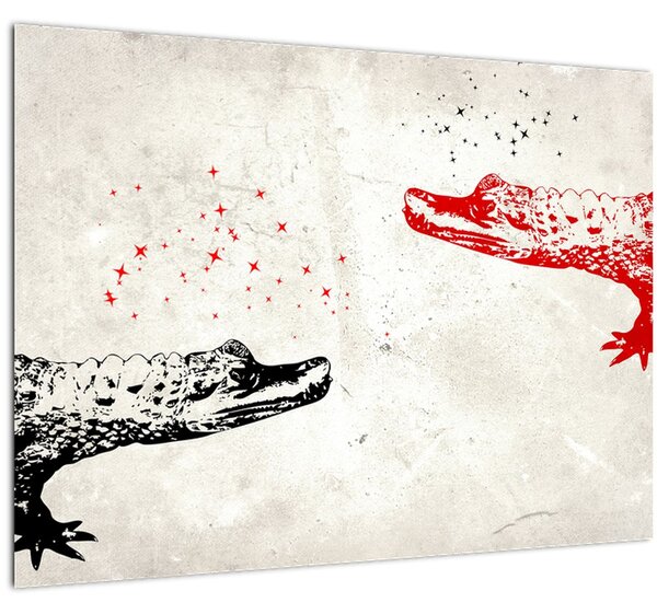 Obraz - Krokodíly (70x50 cm)