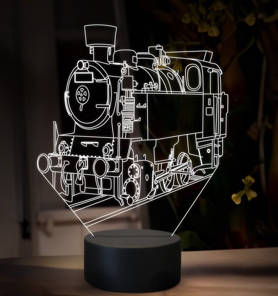 Beling 3D lampa, Parný rušeň 313.9, 16 farebná SXQ43
