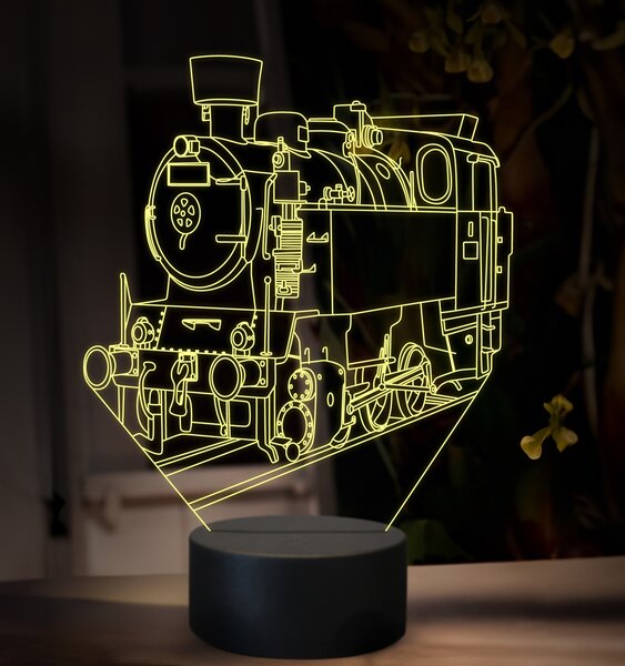 Beling 3D lampa, Parný rušeň 313.9, 16 farebná SXQ43