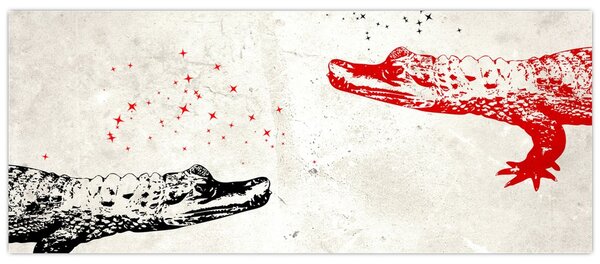 Obraz - Krokodíly (120x50 cm)