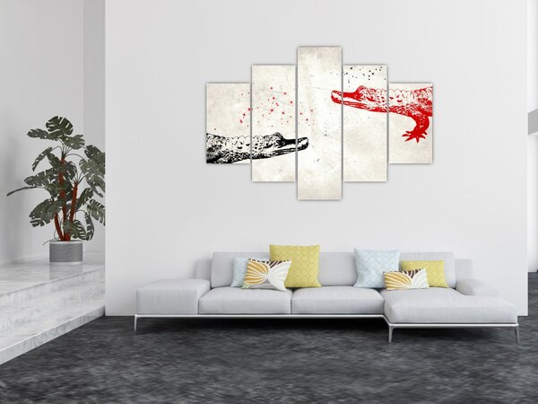 Obraz - Krokodíly (150x105 cm)