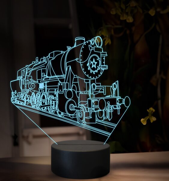Beling 3D lampa, Parný rušeň 555.0, 16 farebná SXQ45