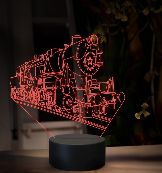 Beling 3D lampa, Parný rušeň 555.0, 16 farebná SXQ45