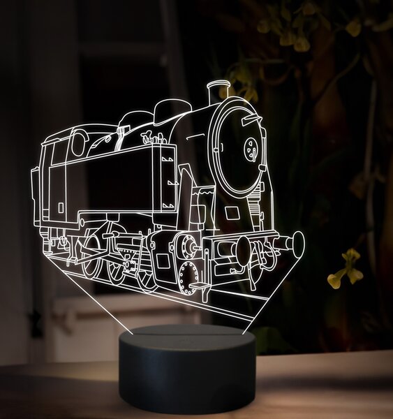 Beling 3D lampa, Parný rušeň CP600, 16 farebná SXQ46