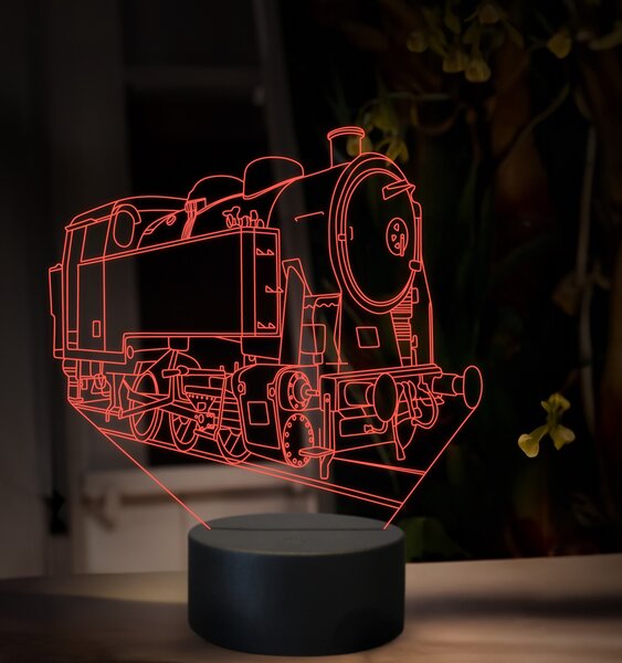 Beling 3D lampa, Parný rušeň CP600, 16 farebná SXQ46
