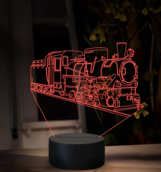 Beling 3D lampa, Parný rušeň Kč 4 Škoda, 16 barevná SXQ47