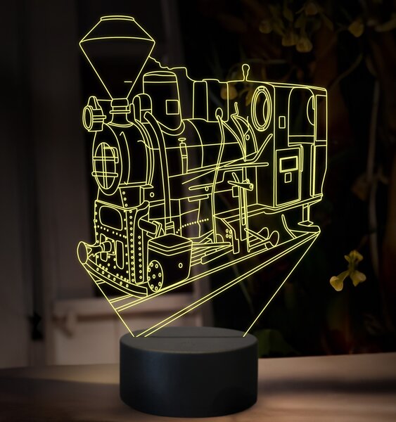 Beling 3D lampa, Parný rušeň U34.9, 16 farebná SXQ48