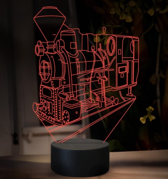 Beling 3D lampa, Parný rušeň U34.9, 16 farebná SXQ48