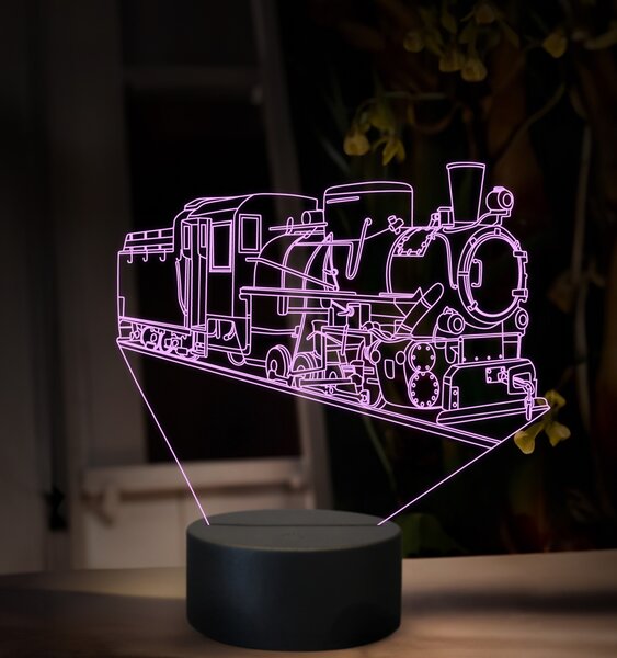 Beling 3D lampa, Parný rušeň Kč 4 Škoda, 16 barevná SXQ47