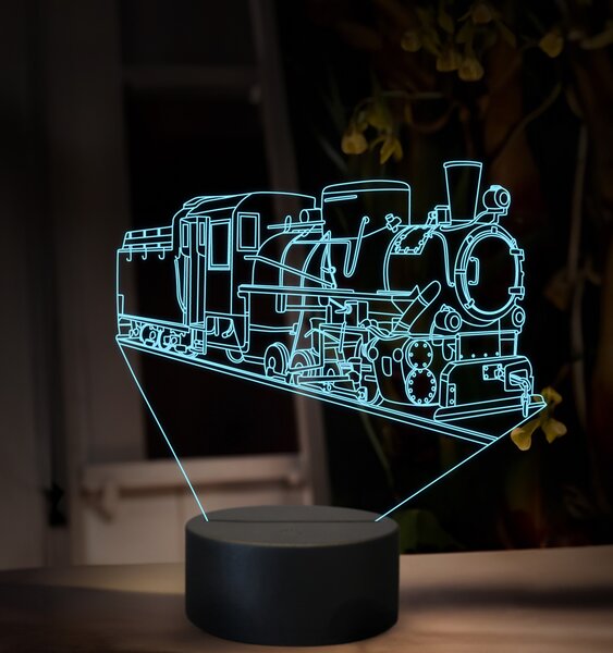 Beling 3D lampa, Parný rušeň Kč 4 Škoda, 16 barevná SXQ47