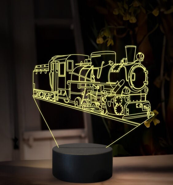Beling 3D lampa, Parný rušeň Kč 4 Škoda, 16 barevná SXQ47