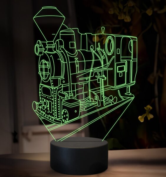 Beling 3D lampa, Parný rušeň U34.9, 16 farebná SXQ48