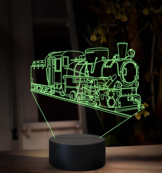Beling 3D lampa, Parný rušeň Kč 4 Škoda, 16 barevná SXQ47