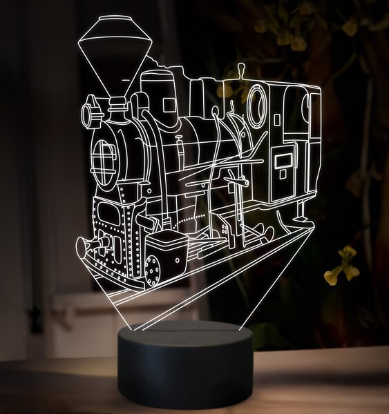 Beling 3D lampa, Parný rušeň U34.9, 16 farebná SXQ48