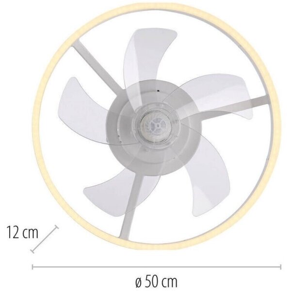 JUST LIGHT. 14624-16 - LED stropný ventilátor so svetlom RITA LED/22W/230V + DO