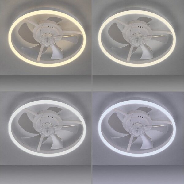JUST LIGHT. 14624-16 - LED stropný ventilátor so svetlom RITA LED/22W/230V + DO